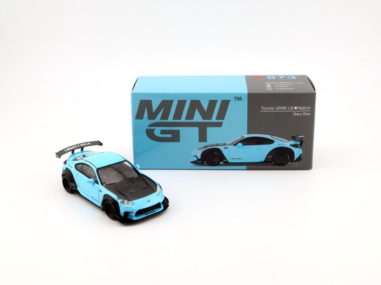 MINI GT Toyota GR86 LB Nation Baby Blue LHD MGT00873-L MiniGT - Mini GT ...