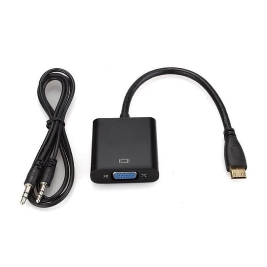 MINI HDMI na VGA z obsługą audio - Adapter/Plug and Play Inny producent (majster PL)