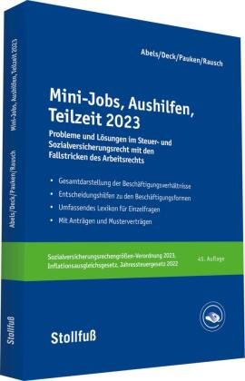 Mini-Jobs, Aushilfen, Teilzeit 2023 Stollfuß Verlag Buch