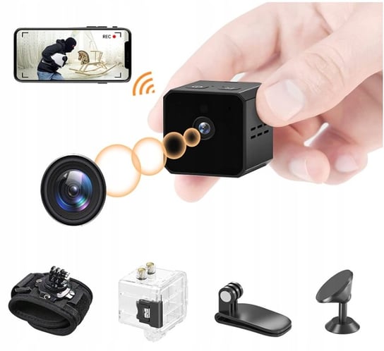 Mini Kamera Fhd Wi-Fi Detekcja Alarm Tryb Nocny Ir Inna marka