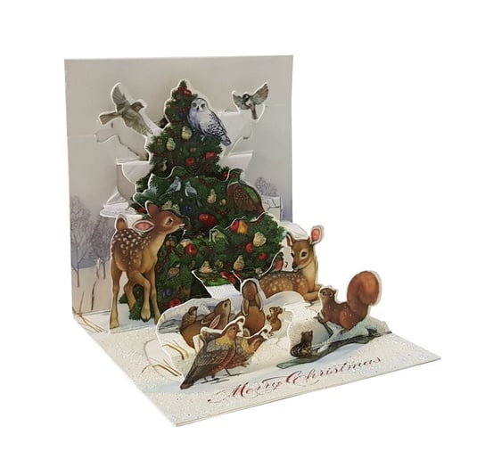Mini karnet świąteczny, Tree By The Wood, Tr190 sydor