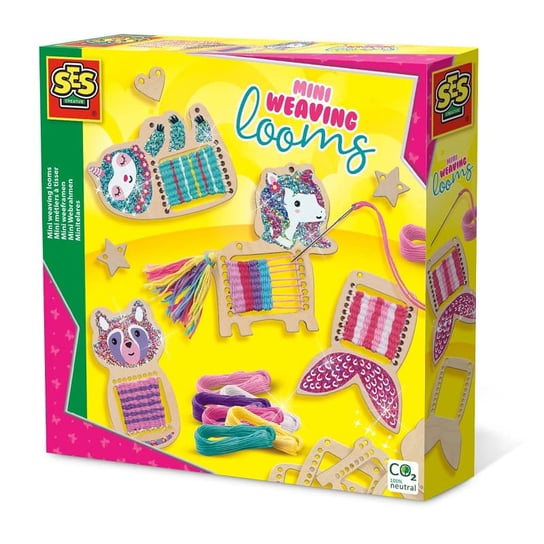 Mini krosna dla dzieci SES Creative - zabawki kreatywne dla dziewczynek SES