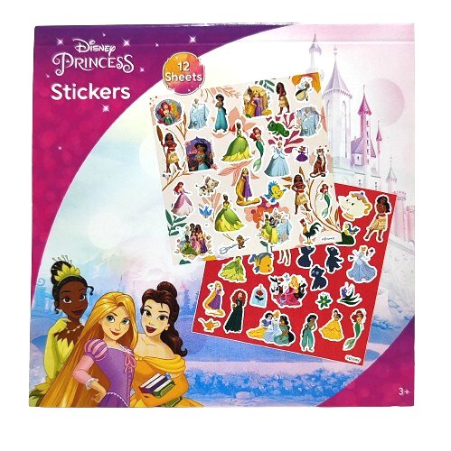 Mini książeczka z naklejkami - Disney Księżniczki - 12 arkuszy W&O