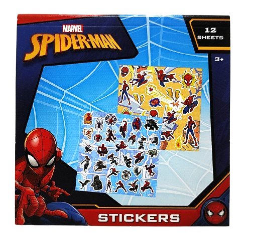 Mini książeczka z naklejkami - Marvel Spider-Man - 12 arkuszy W&O
