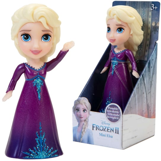 Mini lalka Frozen II Elsa w ciemnofioletowej sukience Jakks Pacific