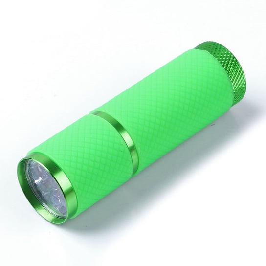 Mini Lampa UV Latarka Led 9w Do Paznokci Zielona Na Baterie ikonka