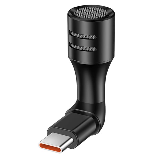 Mini mikrofon stereofoniczny z wtyczka USB-C, redukcja szumów i ultrakompaktowy — czarny Avizar