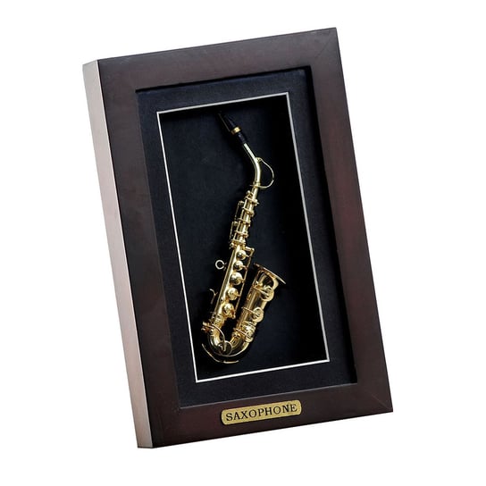 Mini Music, Miniaturka saksofonu w ramce, 21x14x4 cm Mini Music