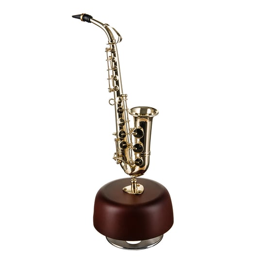 Mini Music, Saksofon z pozytywką, figurka, 20 cm Mini Music