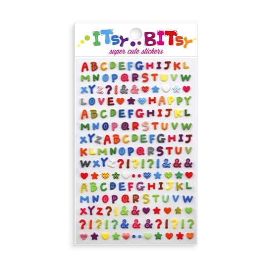 Mini Naklejki Itsy Bitsy - wzorzysty alfabet Ooly