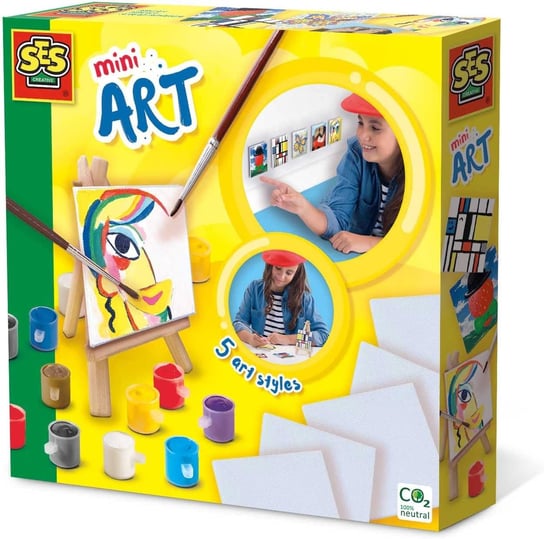 Mini Obrazy Artystyczne Na Sztaludze Ses Creative - Zabawki Kreatywne Dla Dziewczynek I Chłopców SES