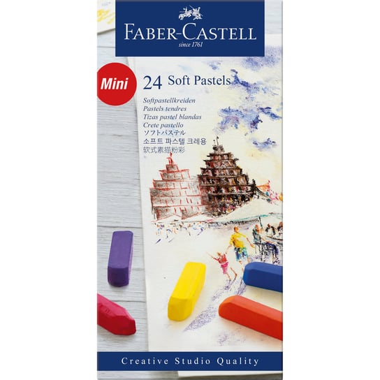 Mini pastele suche, 24 kolory Faber-Castell