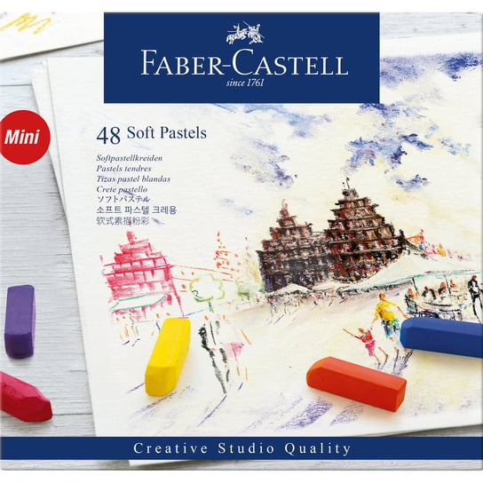 Mini pastele suche, 48 kolorów Faber-Castell