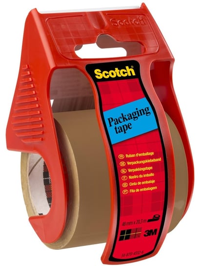 Mini-Podajnik Scotch® z kauczukową brązową taśmą pakową Scotch® 48mm x 20,3m 3M Poland