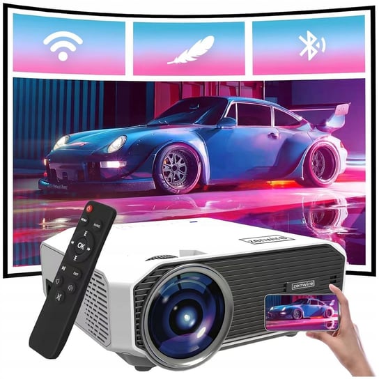 Mini Projektor WiFi Przenośny Rzutnik Full HD Bluetooth do telefonu USB LED Zenwire