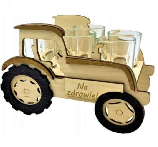 Mini stojak kieliszki do wódki Na Zdrowie Traktor Inny producent