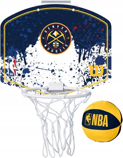Mini tablica do koszykówki Wilson NBA Team Mini Hoop Denver Nuggets - WTBA1302DEN Wilson