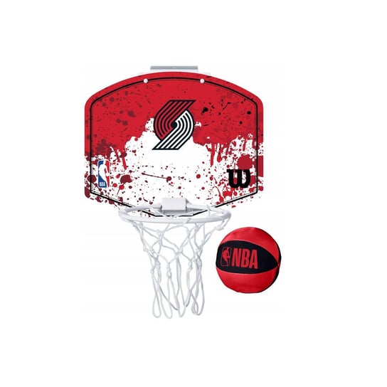 Mini tablica do koszykówki Wilson NBA Team Mini Hoop NBA Portland Trail Blazers - WTBA1302POR Wilson