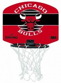 Mini tablica kosz do koszykówki Spalding NBA Chicago Bulls do biura dla dzieci Spalding