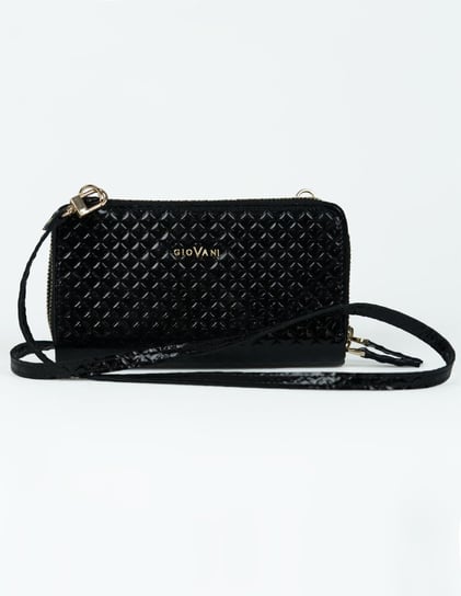 Mini torebka portfel damski marki GioVani (pikowana) Czarny Giovani