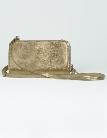 Mini torebka portfel damski marki GioVani (złota) Złoty Giovani