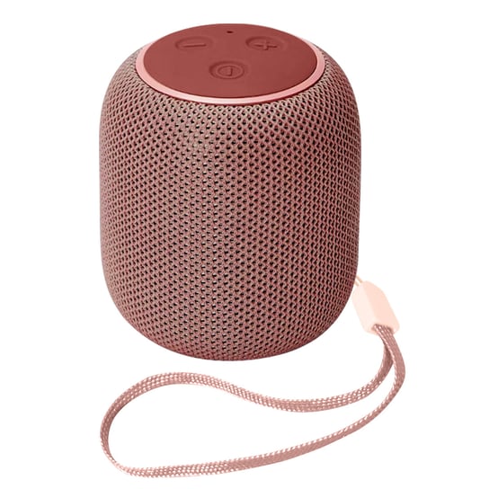 Mini ultrakompaktowy, przenosny glosnik Bluetooth z paskiem na nadgarstek — różowy Avizar