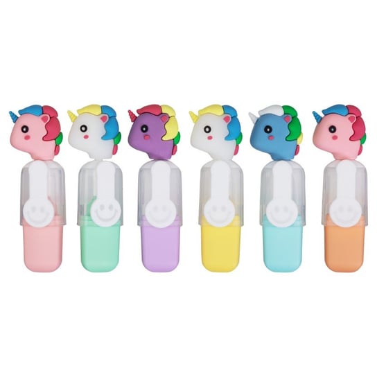 Mini Zakreślacze, REBEL Unicorn, 6 Sztuk Empik