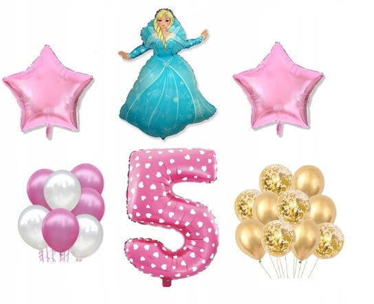Mini Zestaw Kraina Lodu Frozen 5 Urodziny Balony ImprezCzas