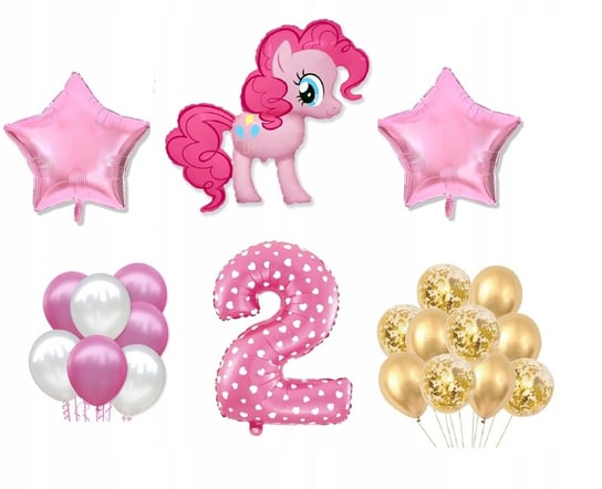 Mini Zestaw My Little Pony 2 Urodziny Balony Kucyk Flexmetal