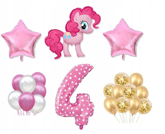 Mini Zestaw My Little Pony 4 Urodziny Balony Kucyk Flexmetal