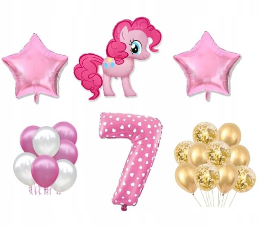 Mini Zestaw My Little Pony 7 Urodziny Balony Kucyk Flexmetal