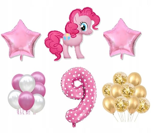 Mini Zestaw My Little Pony 9 Urodziny Balony Kucyk Flexmetal