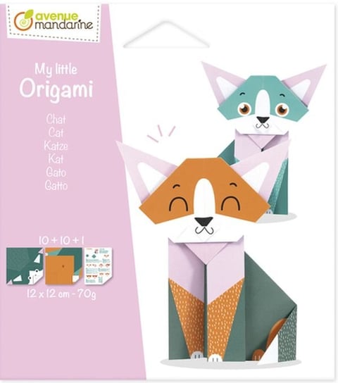 Mini Zestaw Origami Kotek Avenue Mandarine