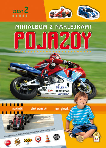 Minialbum z naklejkami. Pojazdy 2 Bator Agnieszka, Brydak Ilona