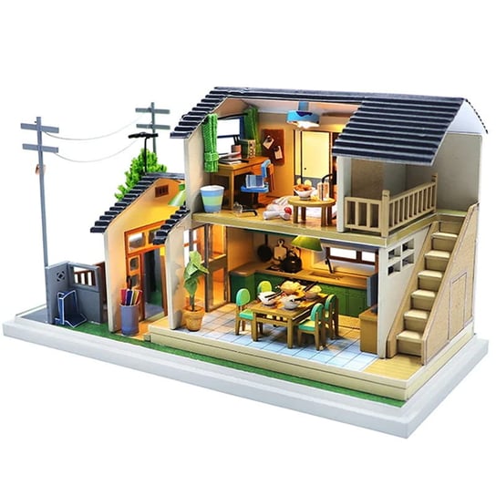 Miniaturowy domek DIY Drewno Składany LED - Japońskie miso HABARRI