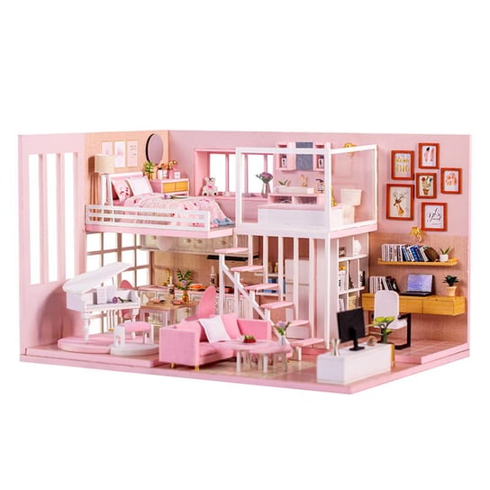 Miniaturowy domek DIY - Marzenie księżniczki LED / HABARRI HABARRI