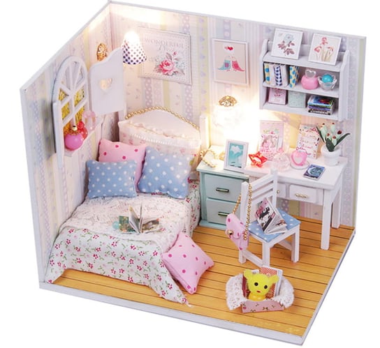 Miniaturowy domek DIY - Pokój Laury / HABARRI HABARRI