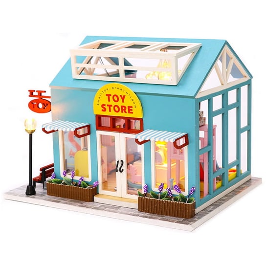 Miniaturowy domek DIY - Sklep z zabawkami LED/ HABARRI HABARRI