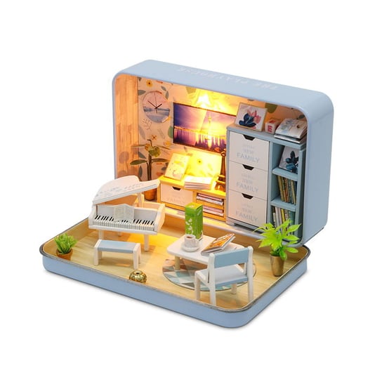 Miniaturowy domek DIY w pudełeczku - Piątkowy wieczór / HABARRI HABARRI