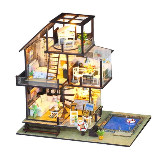 Miniaturowy domek DIY - Zielone Seattle / HABARRI HABARRI