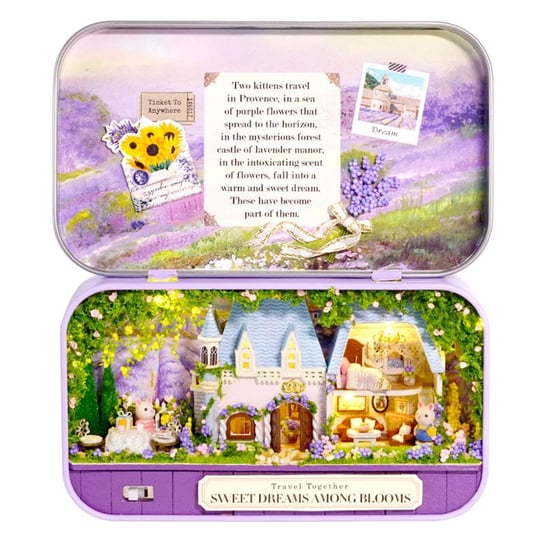 Miniaturowy domek w pudełku - Zestaw Słodkie sny DIY/ HABARRI HABARRI