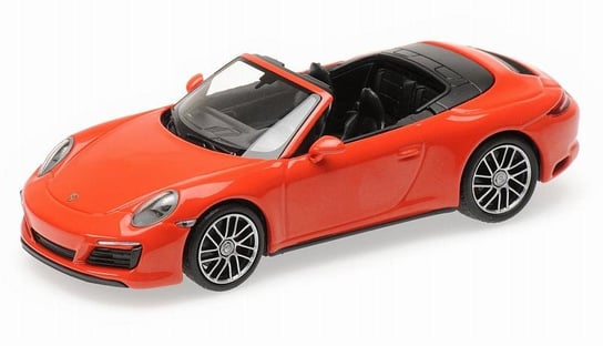 Miniature 1:43 Minichamps Porsche 911 (991.2) Carrera 4 Gts Cabriolet Orange, 2017, Neuve Sous Boîte