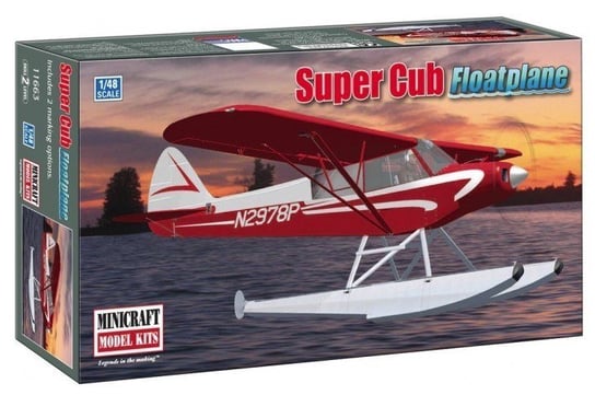 Minicraft Model Kits, model do składania Samolot Piper Super Cub Float Plane 1:48 (2 opcje znakowania) Minicraft Model Kits