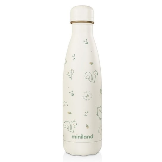 Miniland, Termos butelka dla rodzica z naturalnym motywem, Wiewiórka, 500 ml Miniland