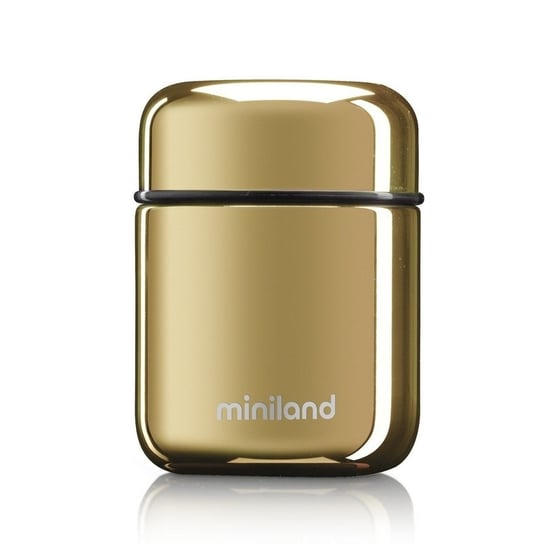 Miniland, Termos Deluxe do posiłków z torbą izotermiczną, Złoty, 280 ml Miniland