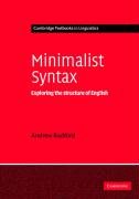 Minimalist Syntax Radford Andrew