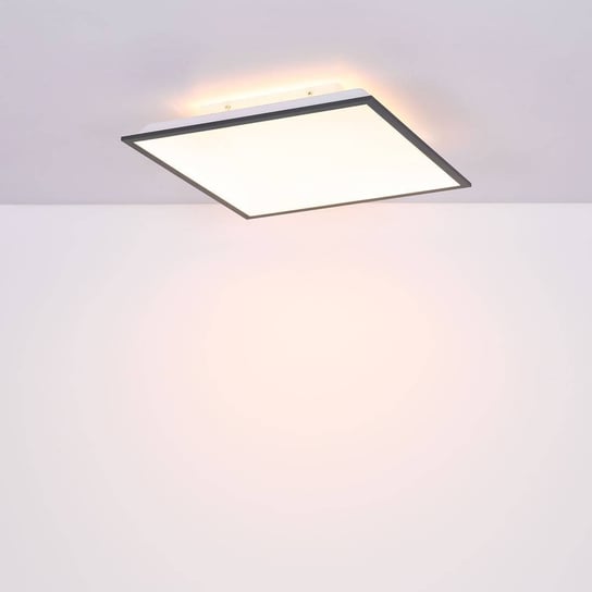 Minimalistyczna LAMPA sufitowa DORO 416080D2B Globo kwadratowa LED 24W 3000K do jadalni grafitowa Globo
