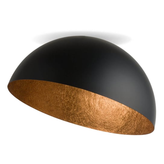 Minimalistyczna Lampa sufitowa Sfera czarna miedziana Sigma