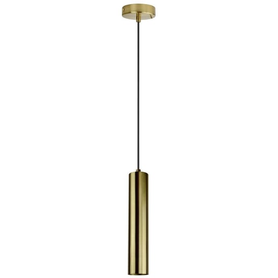 Minimalistyczna LAMPA wisząca NAPOLI 318701 Polux metalowa tuba do kuchni złota POLUX