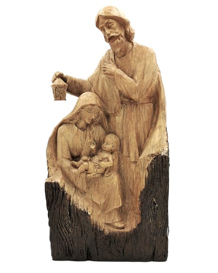 Minimalistyczna Rzeźba Szopka Bożonarodzeniowa Święta Rodzina 46X23 Cm Inna marka